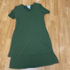 JustInTymeLTD. Size 8 Olive Green Dress 94% Polyester and 6% Spandex